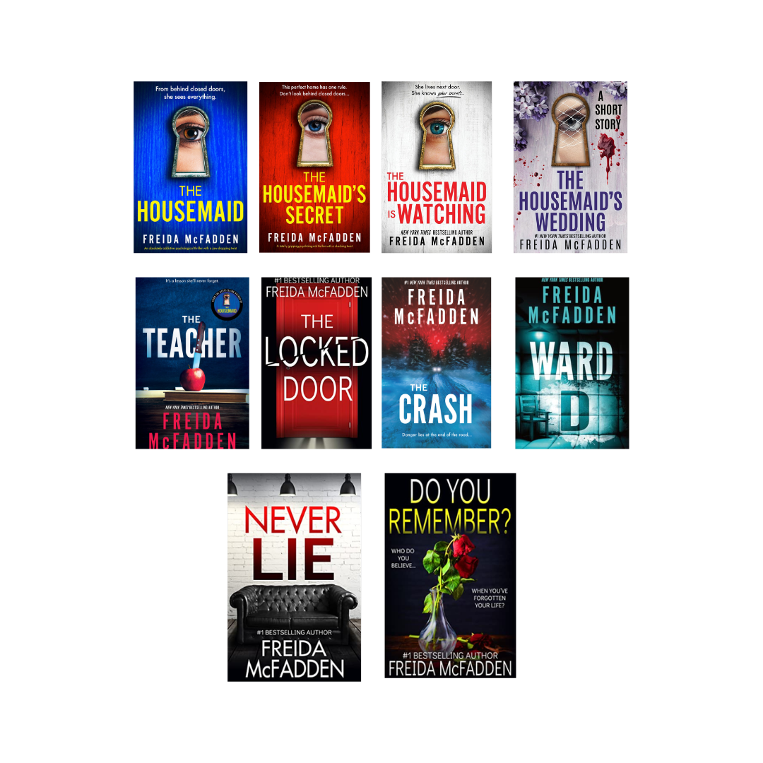 Freida McFadden 10 Books Collection Set – The Housemaid Series, Never Lie, The Teacher, Ward D & More | Psychological Thriller Box Set