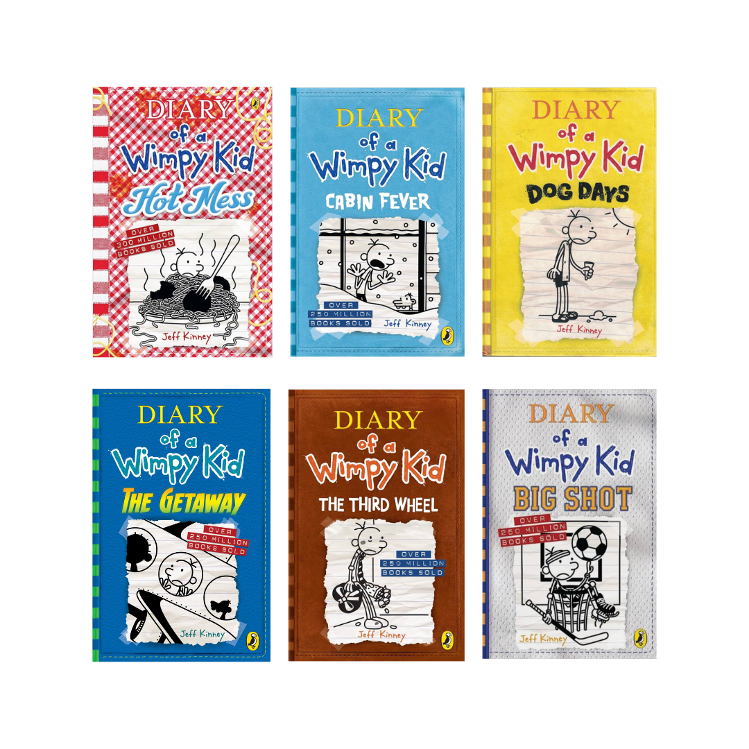 Diary of a Wimpy Kid 6 Book Set by Jeff Kinney